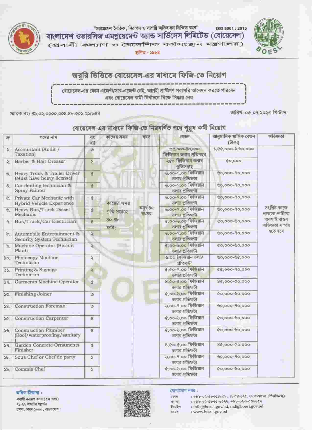 বোয়েসেল-নিয়োগ