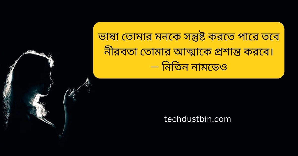 নীরবতা নিয়ে উক্তি