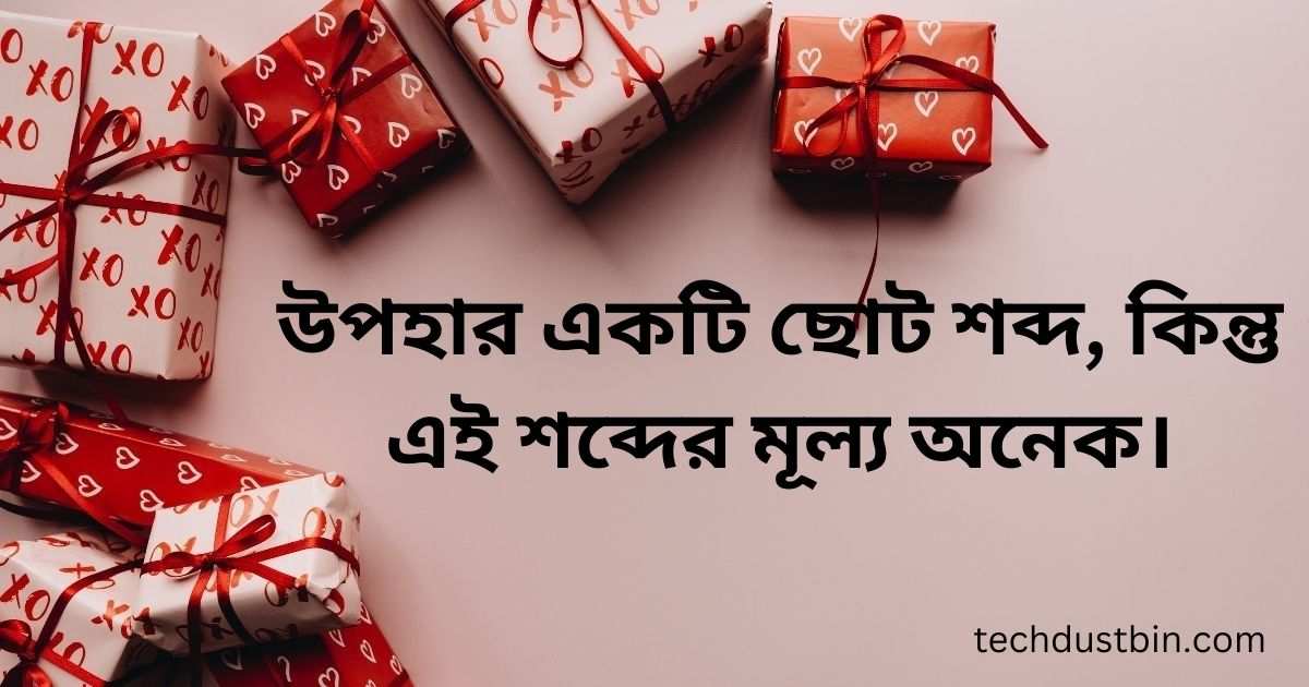 উপহার নিয়ে উক্তি