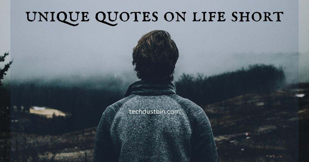 unique quotes on life short
